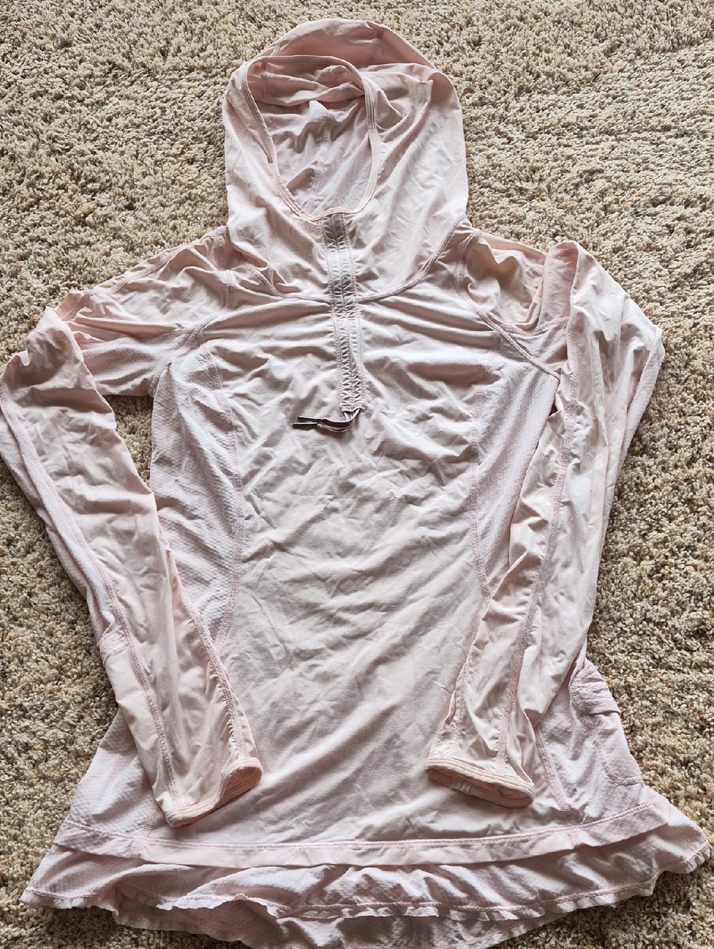 lululemon athletica Light Pink Long Sleeve Hoodie